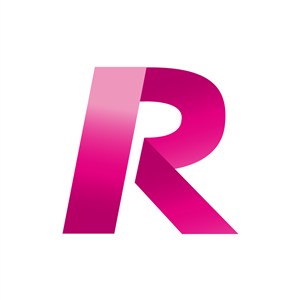 红色字母R折纸矢量logo素材设计