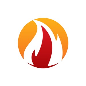 彩色火矢量logo图标素材下载