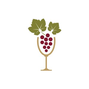 葡萄酒logo设计-彩色红酒瓶矢量logo图标素材下载