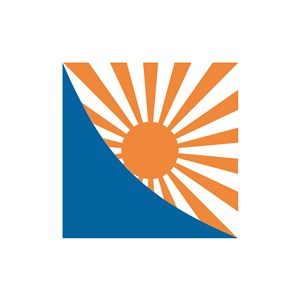旅游公司logo设计--橙色太阳logo图标素材下载