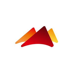 旅游公司logo设计--三角形山logo图标素材下载