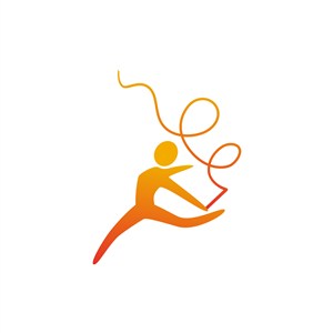 运动休闲logo设计--人物舞蹈logo图标素材下载