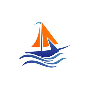 旅游公司logo设计--轮船帆船logo图标素材下载