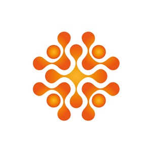 科技公司logo设计--抽象几何点logo图标素材下载