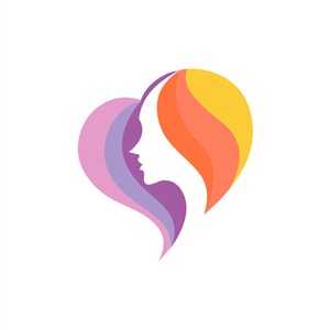彩色人物母婴矢量logo图标素材下载
