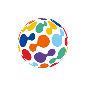彩色球形文化相关艺术矢量logo图标素材下载