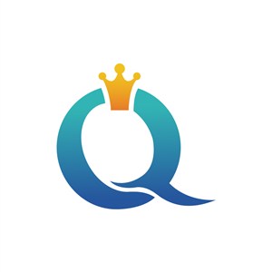女王皇冠字母Q矢量logo图标素材