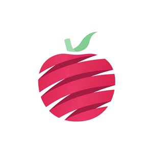 红色苹果矢量logo元素