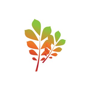 树枝矢量logo图标素材
