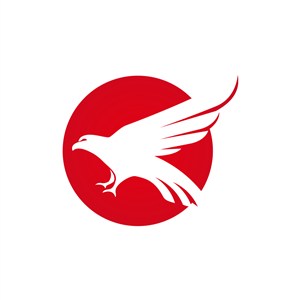 滑翔的老鹰标志设计logo