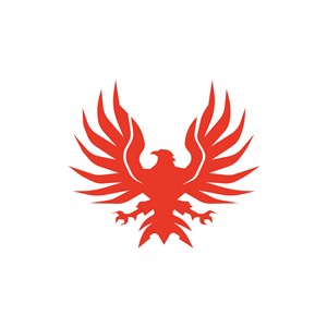 红色老鹰矢量logo素材设计
