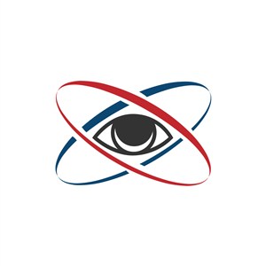 眼睛视野轨迹矢量logo素材设计