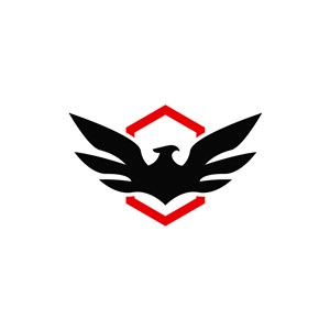 黑色鹰矢量logo图标设计