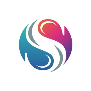 S圆形八卦矢量logo图标素材下载