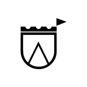 U形城堡矢量图形logo图标素材下载