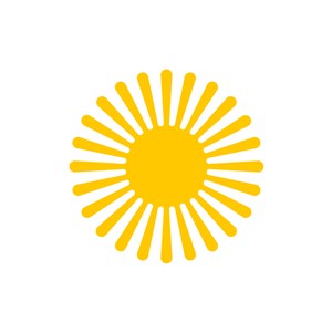发光的太阳矢量logo素材设计