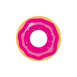 餐饮食品logo设计--甜甜圈logo图标素材下载