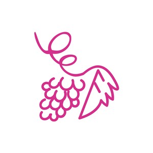 餐饮食品logo设计--葡萄logo图标素材下载