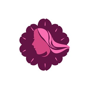 美容医疗logo设计--女性图像花瓣logo图标素材下载