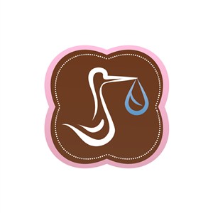 运动休闲logo设计--花朵鸭子水logo图标素材下载