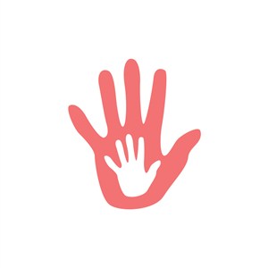 运动休闲logo设计--大小手掌心logo图标素材下载