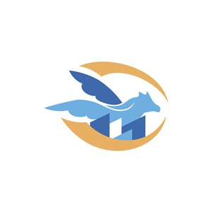 家居地产logo设计--飞马大楼logo图标素材下载