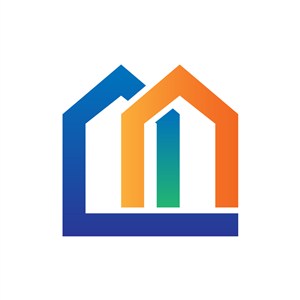家居地产logo设计--房屋建筑几何logo图标素材下载