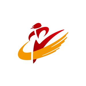 运动休闲logo设计--动感武术跆拳道人物logo图标素材下载