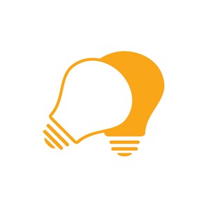 设计传媒logo设计--灯泡logo图标素材下载