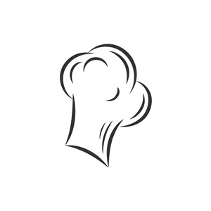 餐饮公司logo设计--厨师帽子logo图标素材下载