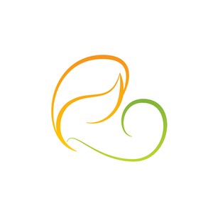 母婴公司logo设计--抽象线条母亲抱婴儿logo图标素材下载