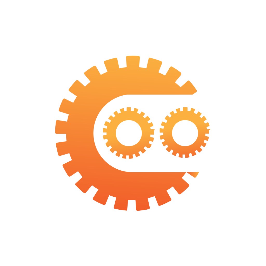 电子机械logo设计--齿轮机械logo图标素材下载