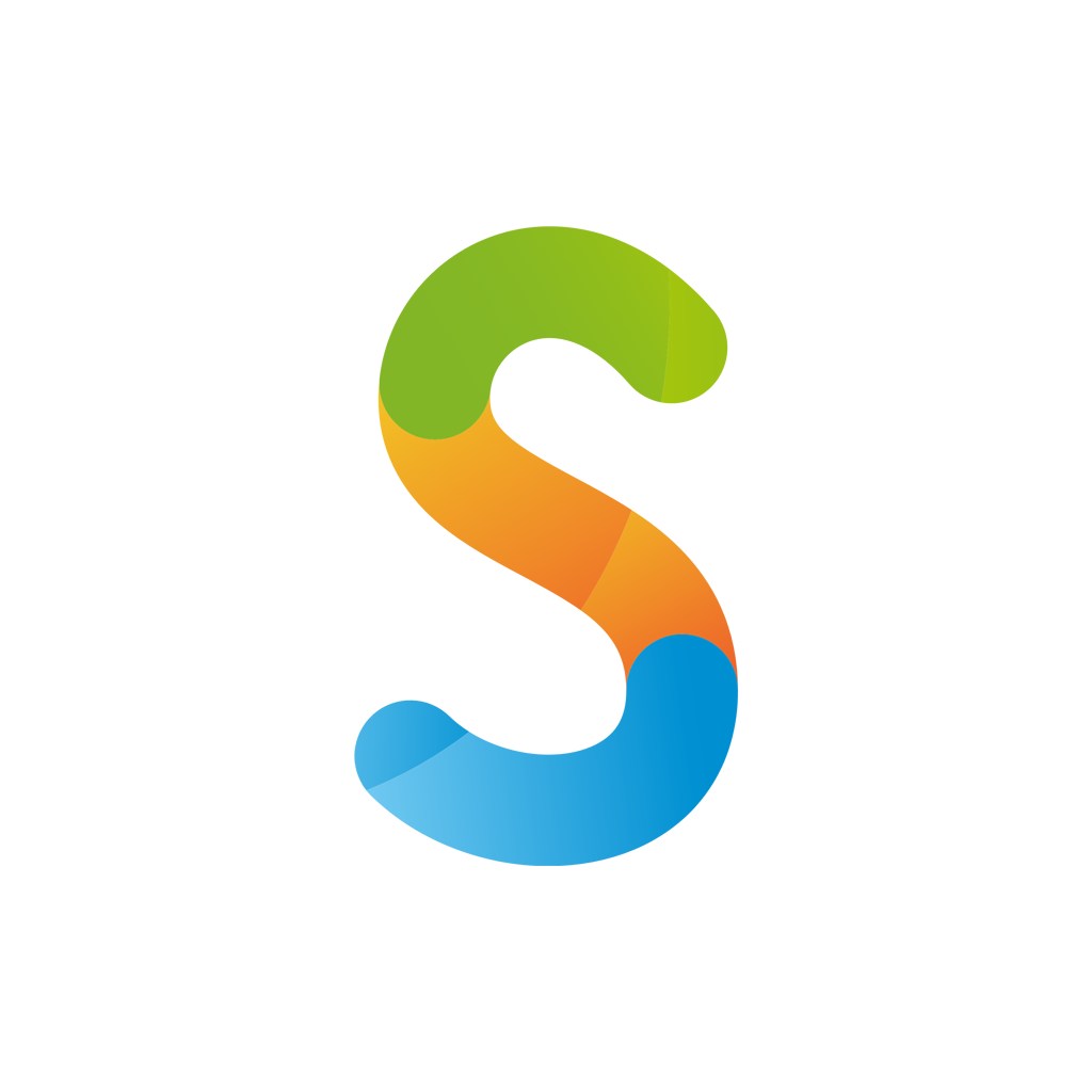 彩色字母S矢量logo标志下载