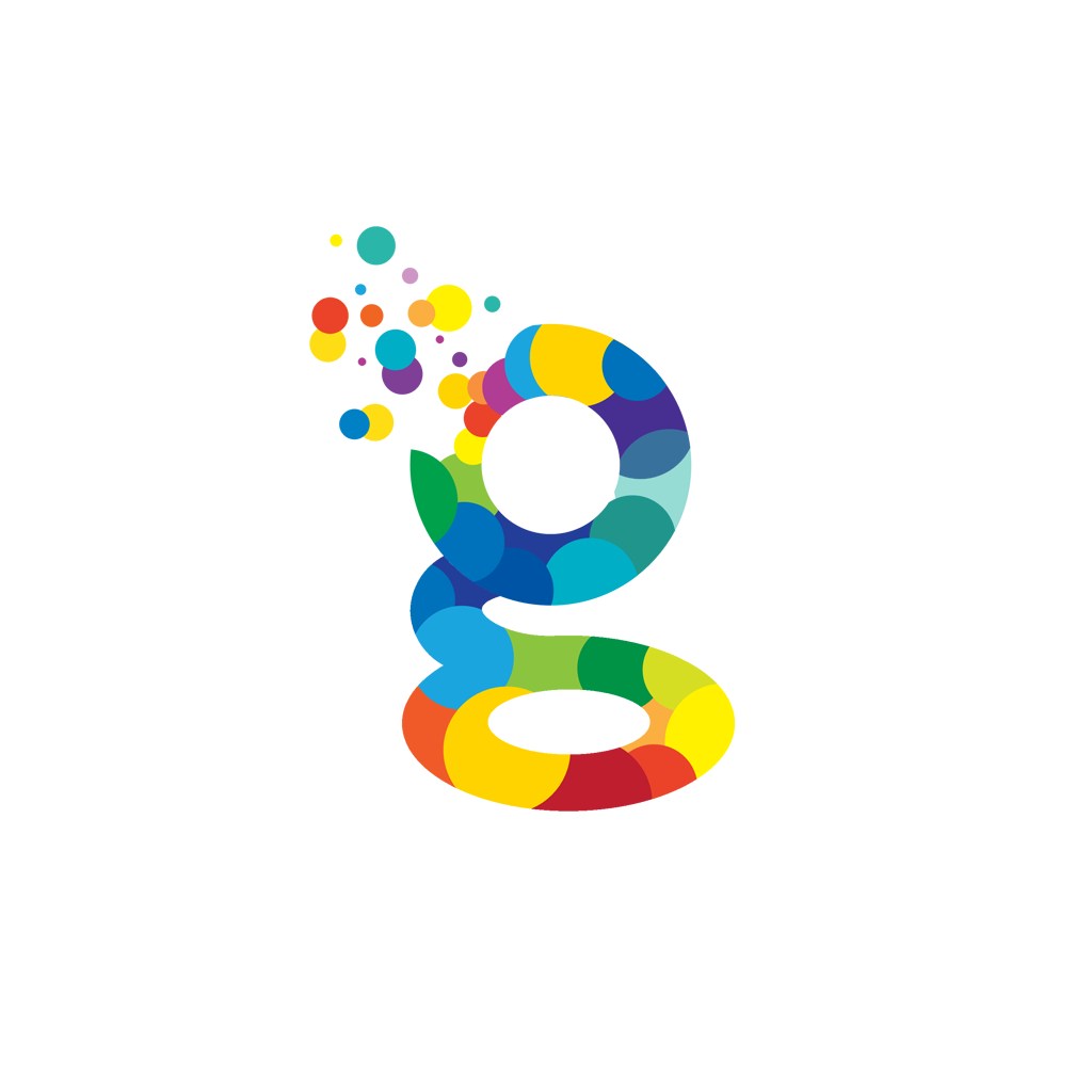 商务贸易-彩色字母g矢量logo图标素材下载