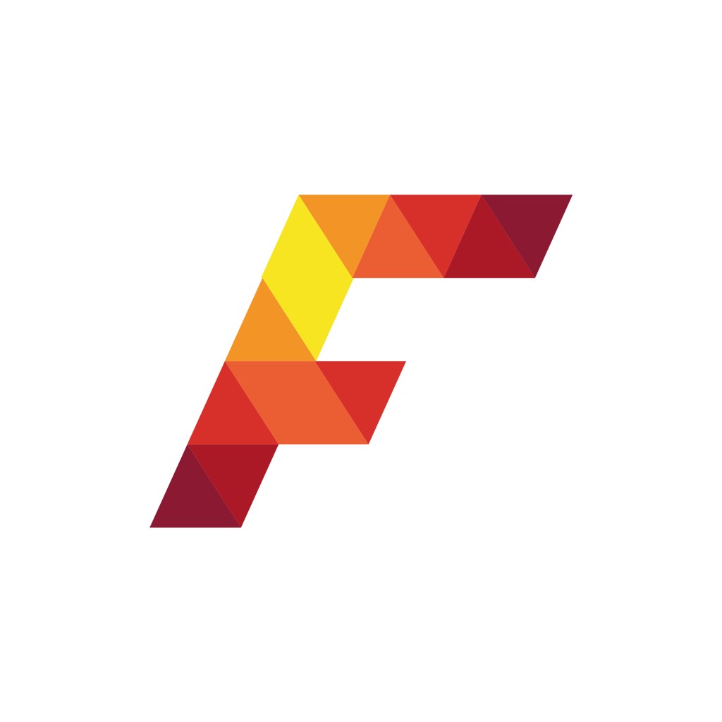 彩色字母F矢量logo标志设计素材下载