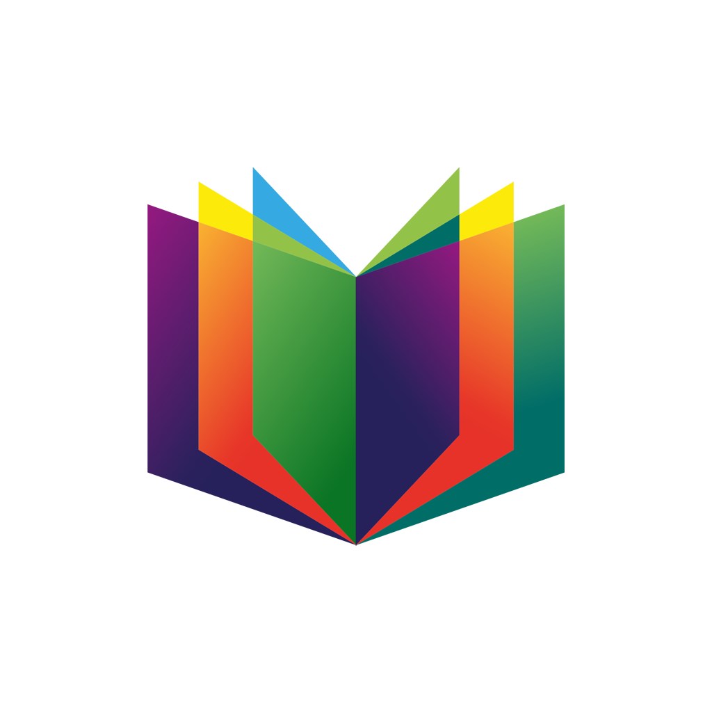 彩色图书矢量logo图标素材下载