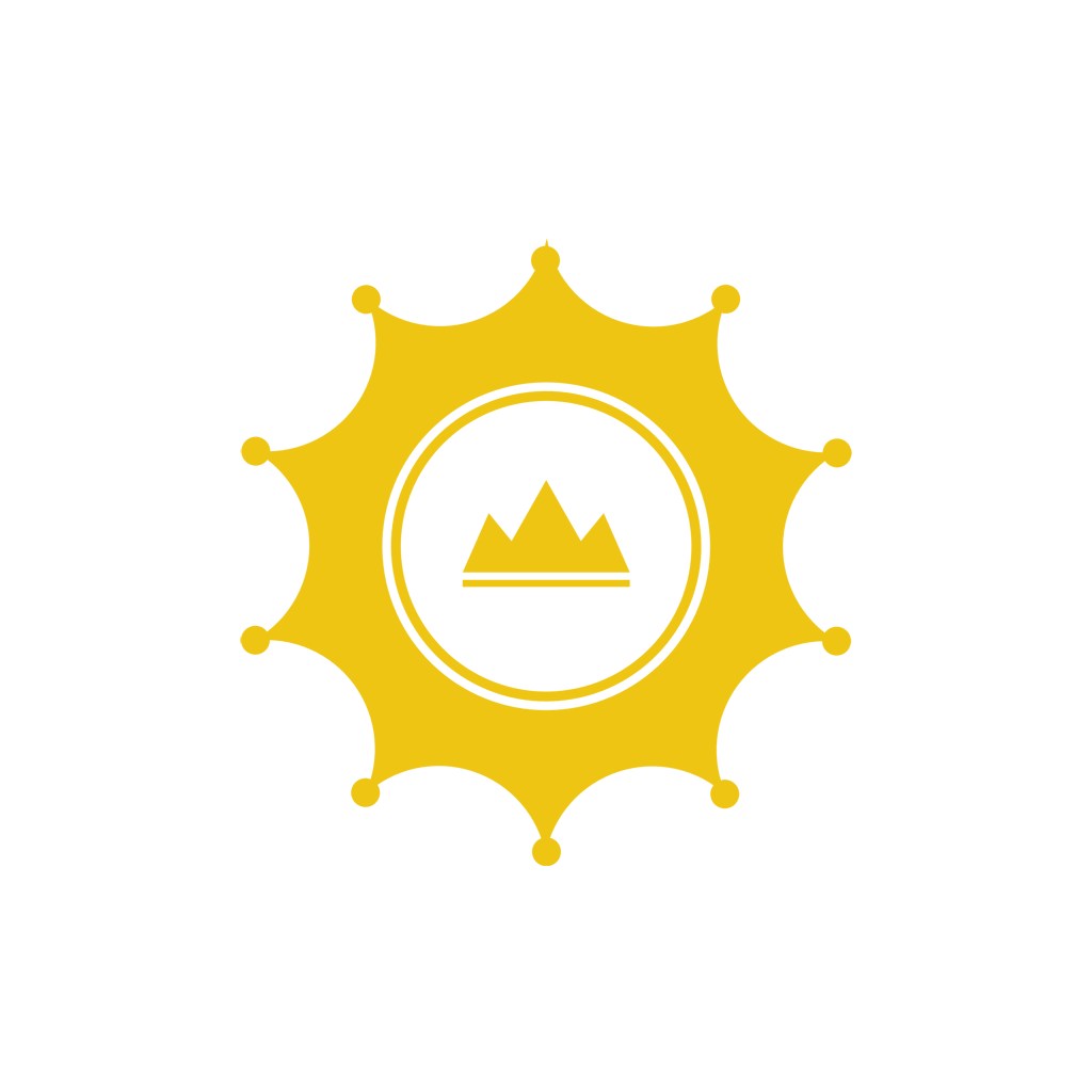 皇冠山水旅游酒店矢量logo元素设计