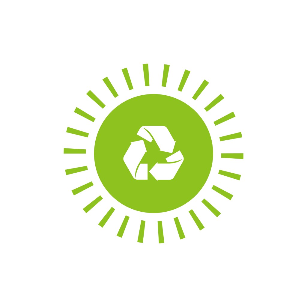 环保回收太阳矢量图logo素材