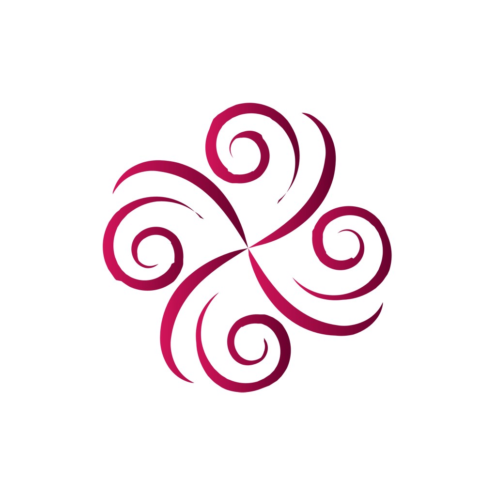 花朵风车矢量logo图标设计素材