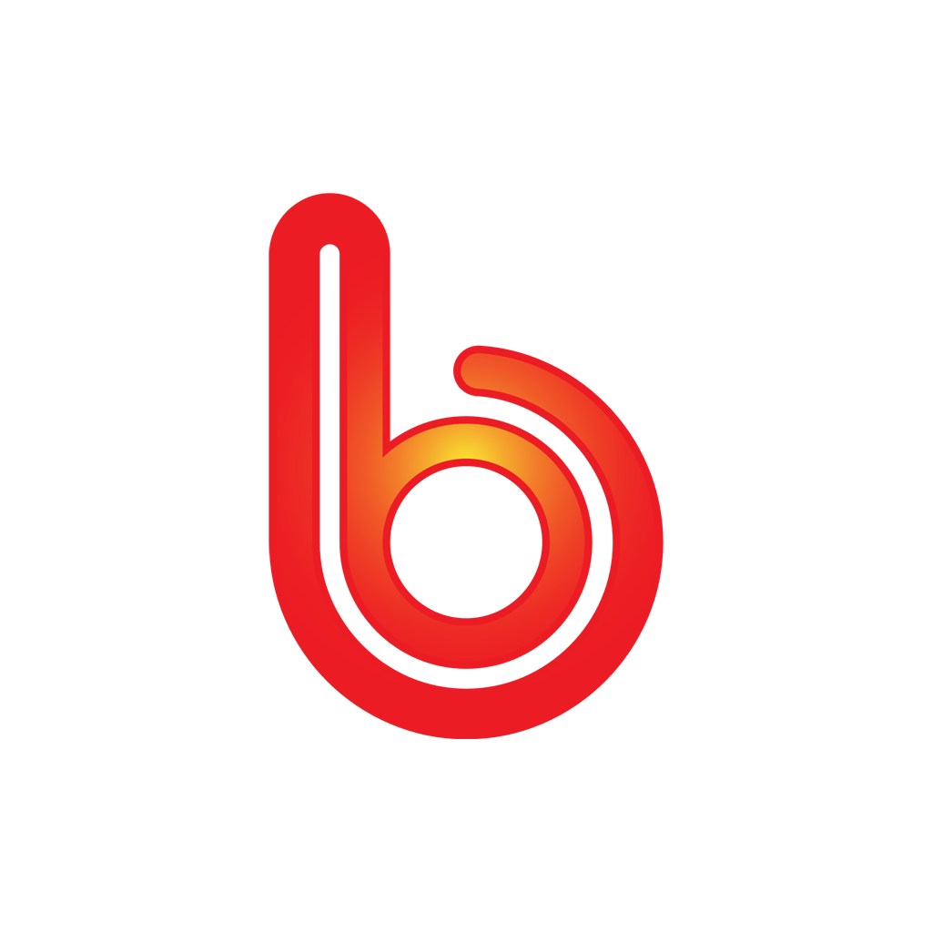 红色字母b矢量logo素材设计