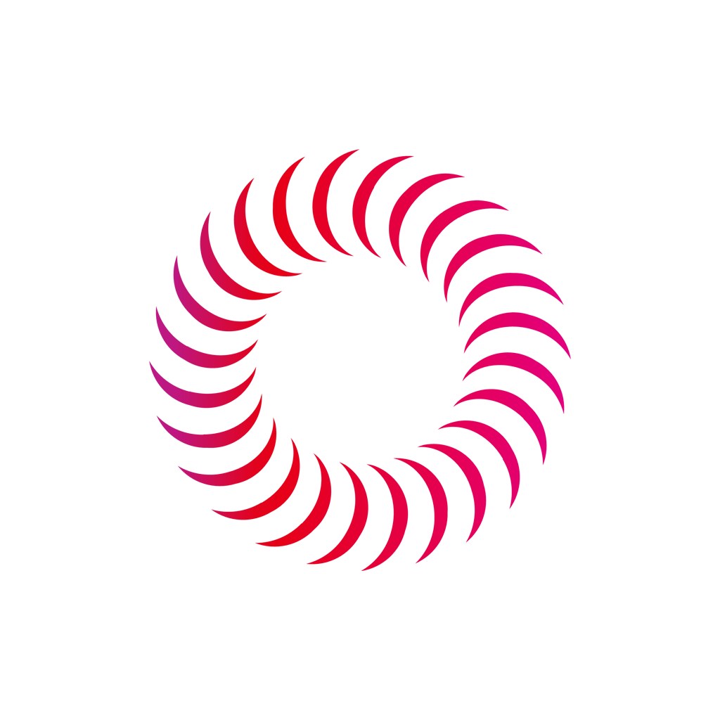 红色圆环矢量logo图标设计