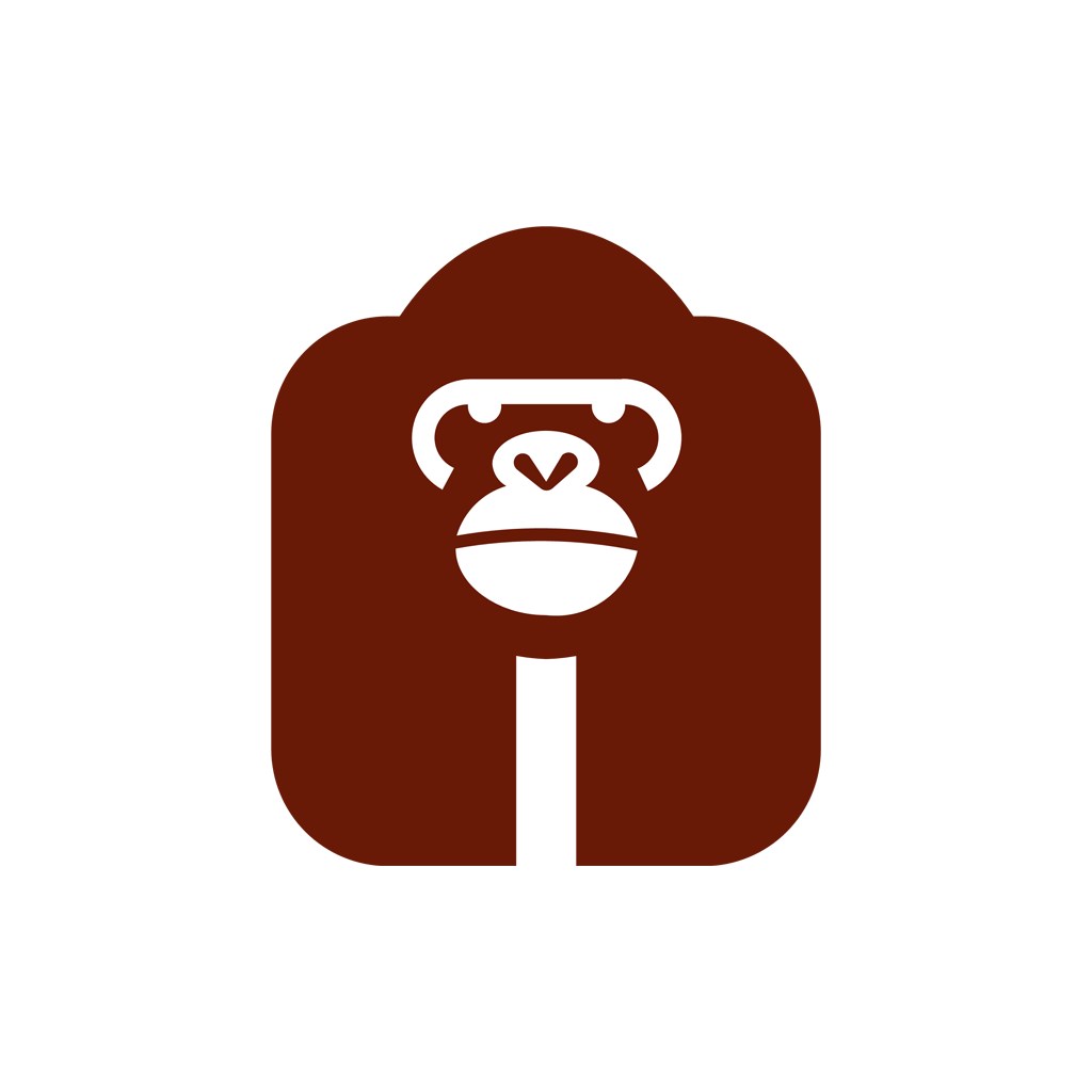 红色猩猩创意矢量logo图标