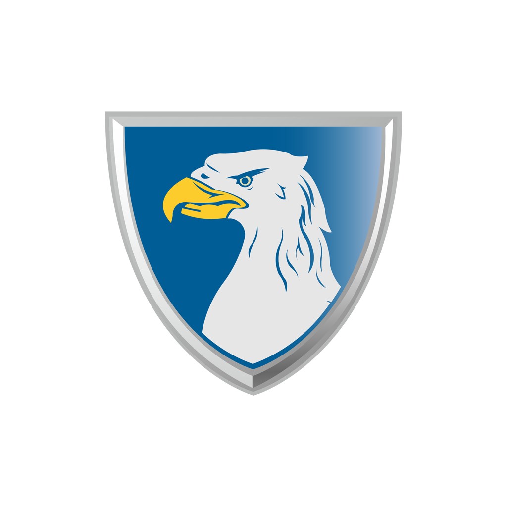 彩色盾牌美国鹰矢量logo图标素材下载