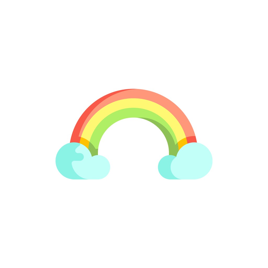 儿童机构logo设计-彩虹矢量logo图标素材下载