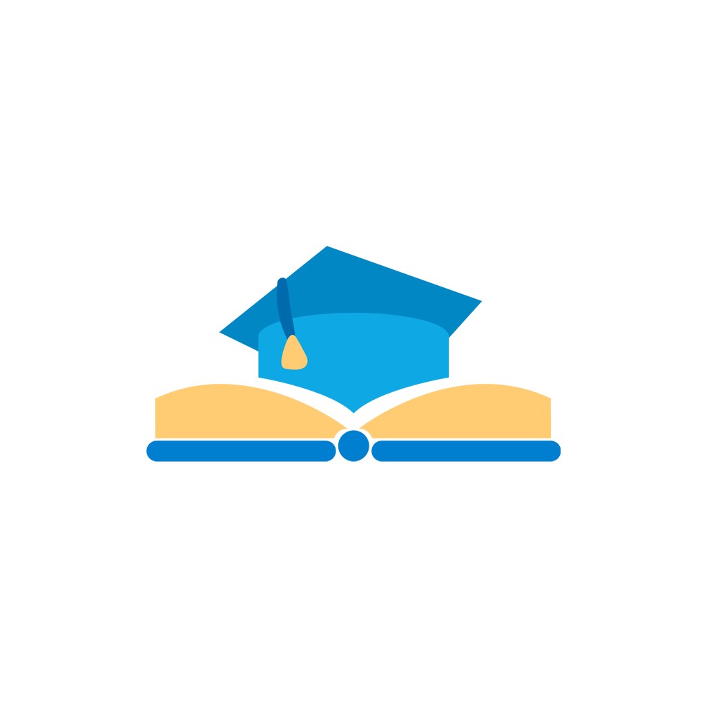 教育培训机构logo设计-博士帽书本矢量图logo图标素材下载