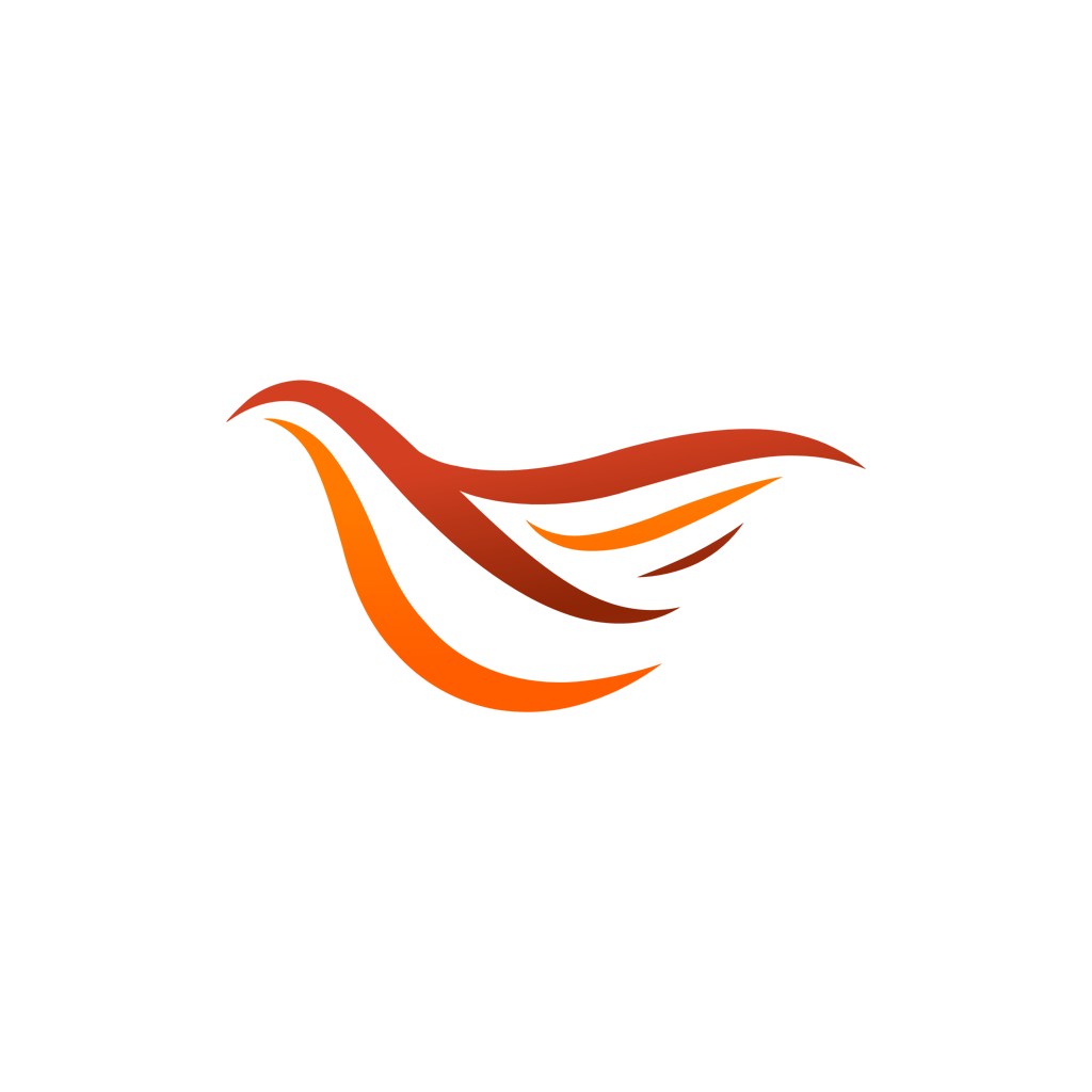 设计公司logo设计--抽象飞鸟logo图标素材下载