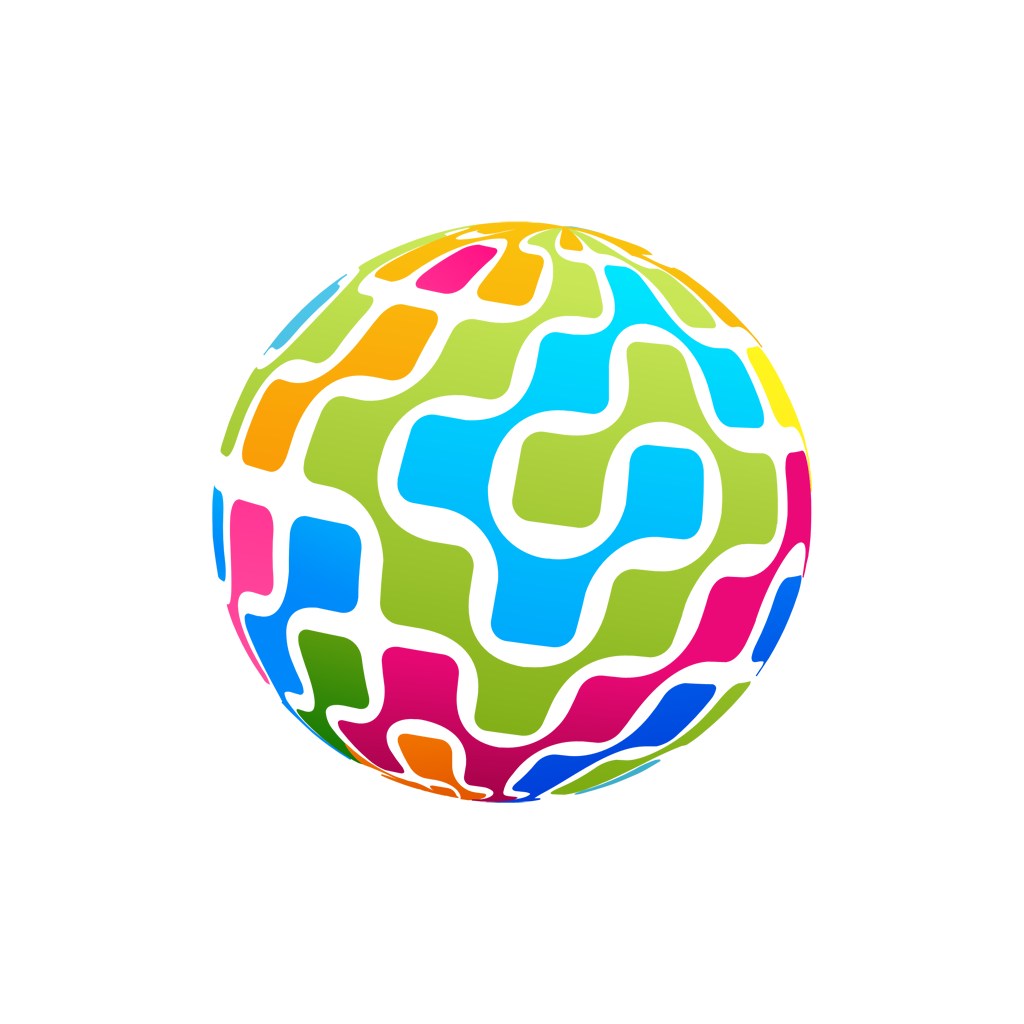 彩色球体矢量logo图标素材下载