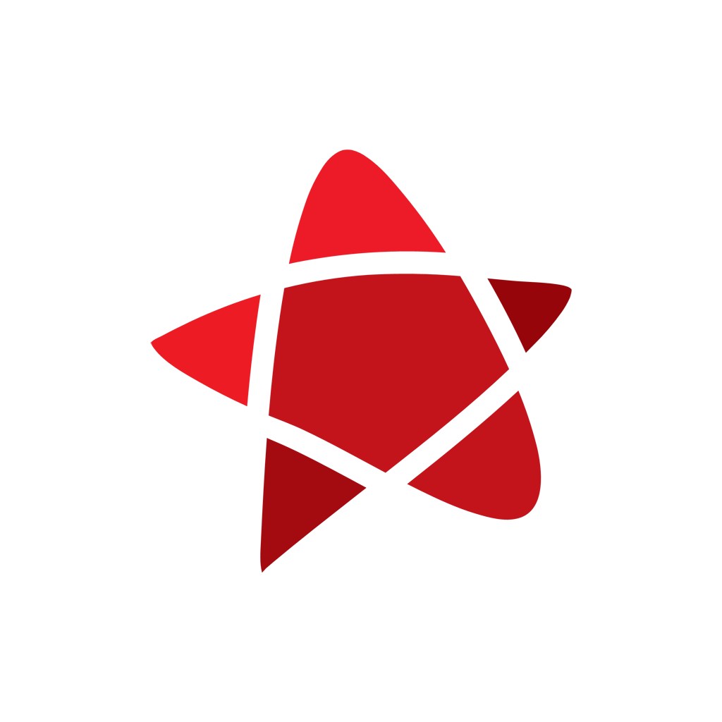 红色五角星矢量logo设计素材