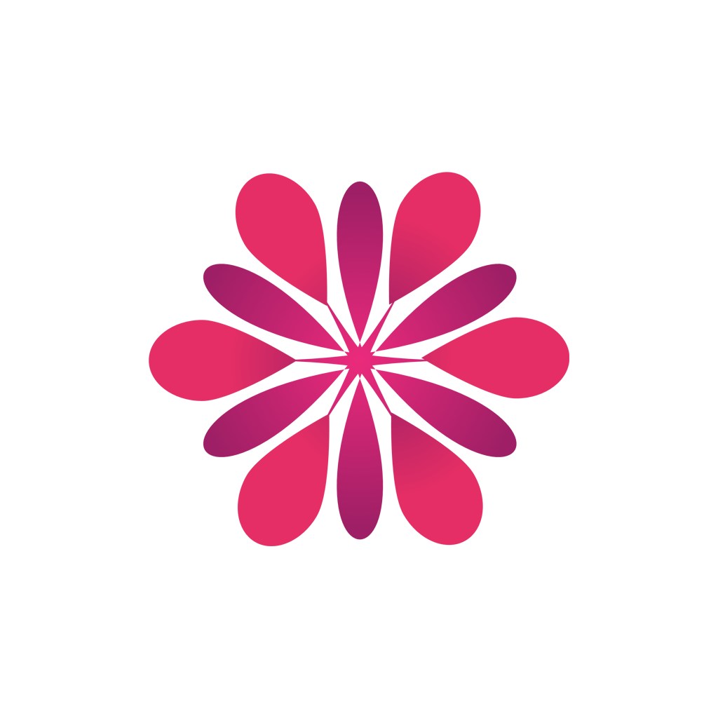 花朵花瓣图案矢量logo图标设计
