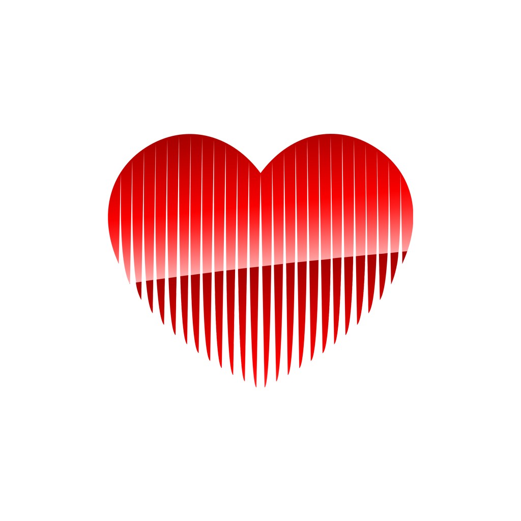红爱心矢量logo图标